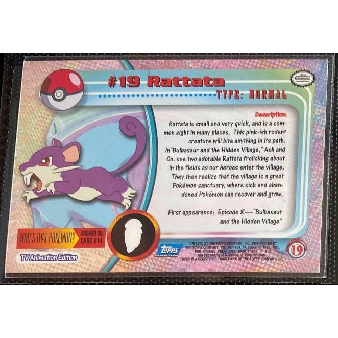 Rattata (19) [Topps TV Animation Edition Series 1 (Third Print)] - Just $1! Shop now at Retro Gaming of Denver