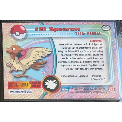 Spearow (21) [Topps TV Animation Edition Series 1 (Third Print)] - Just $1! Shop now at Retro Gaming of Denver