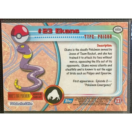 Ekans Foil (23) [Topps TV Animation Edition Series 1 (Third Print] - Just $3! Shop now at Retro Gaming of Denver