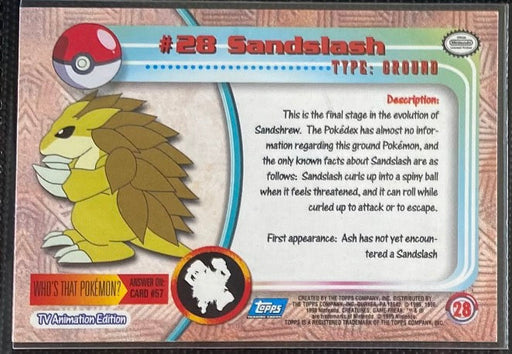 Sandslash (28) [Topps TV Animation Edition Series 1 (Third Print)] - for just $1! 