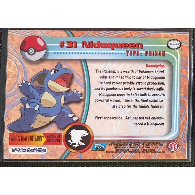 Nidoqueen (31) [Topps TV Animation Edition Series 1 (Third Print)] - Just $1! Shop now at Retro Gaming of Denver