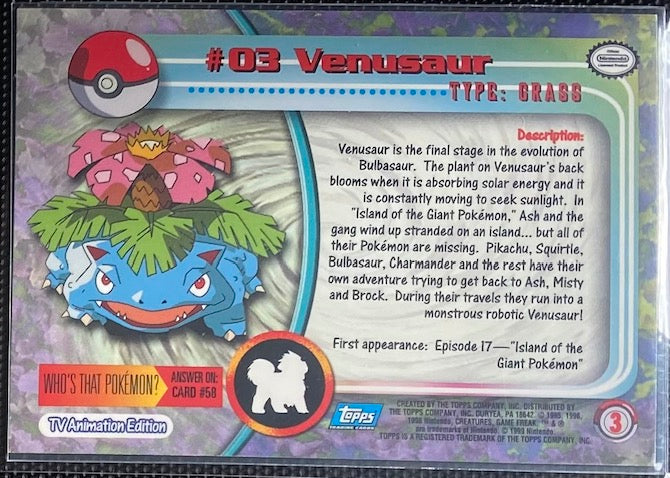 Venusaur (03) [Topps TV Animation Edition Series 1 (Third Print)] - for just $1.50! 