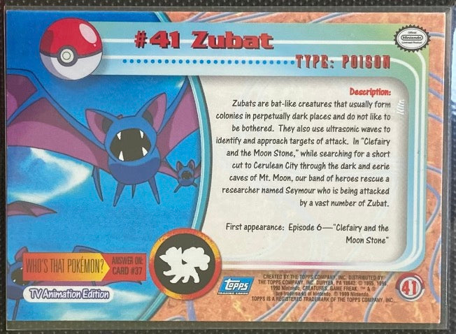 Zubat (41) [Topps TV Animation Edition Series 1 (Third Print)] - for just $1! 