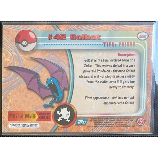 Golbat (42) [Topps TV Animation Edition Series 1 (First Print)] - Just $2! Shop now at Retro Gaming of Denver