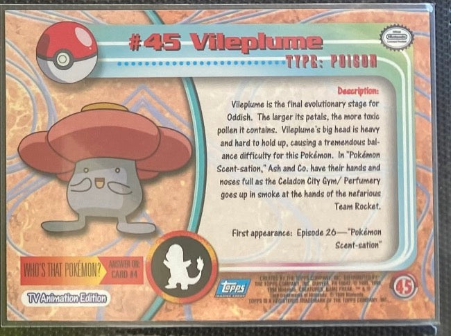 Vileplume (45) [Topps TV Animation Edition Series 1 (Third Print)] - for just $1! 