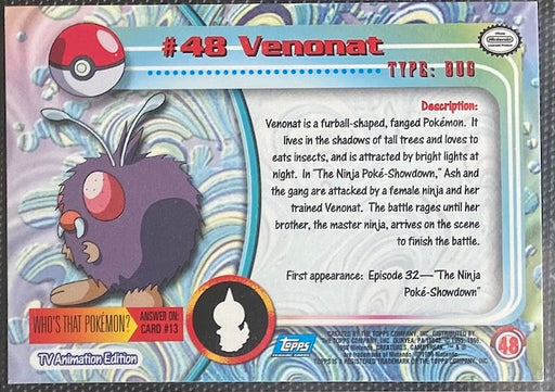 Venonat (48) [Topps TV Animation Edition Series 1 (Third Print)] - for just $1! 