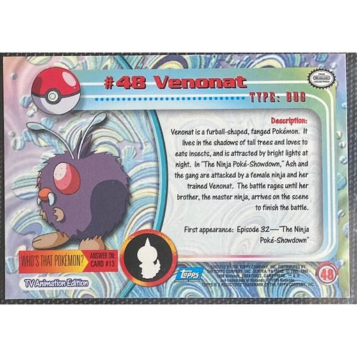 Venonat (48) [Topps TV Animation Edition Series 1 (Third Print)] - Just $1! Shop now at Retro Gaming of Denver