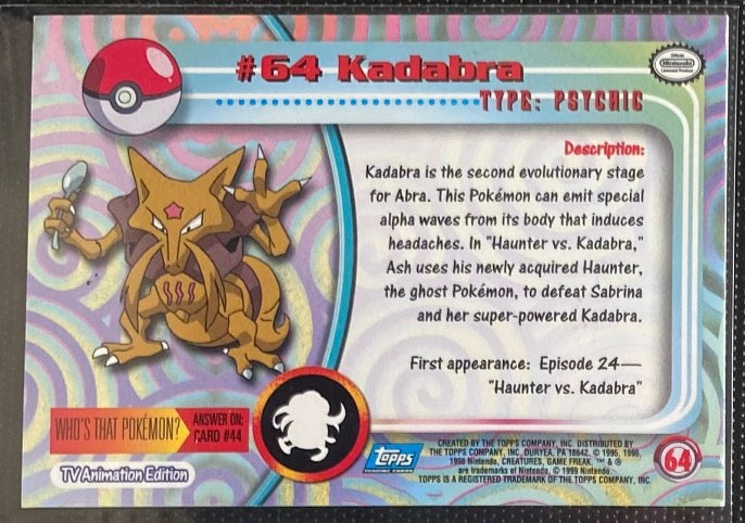 Kadabra (64) [Topps TV Animation Edition Series 1 (Third Print)] - for just $1! 