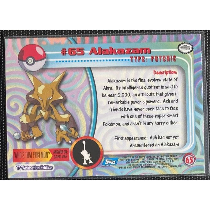 Alakazam (65) [Topps TV Animation Edition Series 1 (Third Print)] - Just $1! Shop now at Retro Gaming of Denver