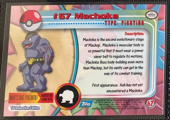 Machoke (67) [Topps TV Animation Edition Series 1 (Third Print)] - for just $1! 