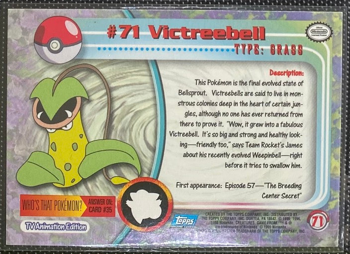 Victreebel (71) [Topps TV Animation Edition Series 1 (Third Print)] - for just $1! 