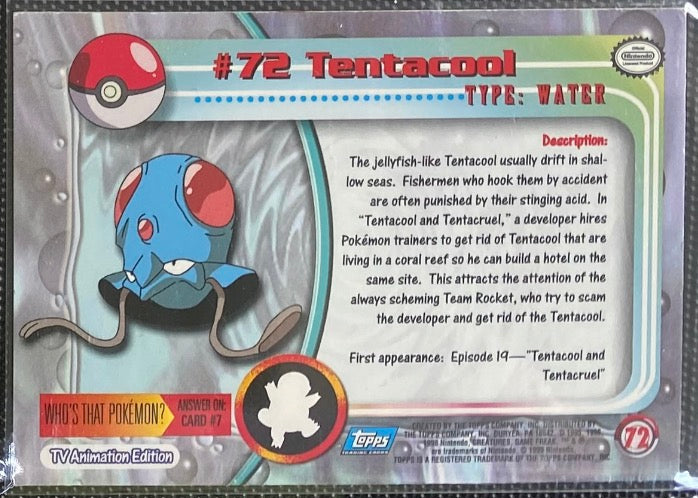 Tentacool (72) [Topps TV Animation Edition Series 1 (Third Print)] - for just $1! 