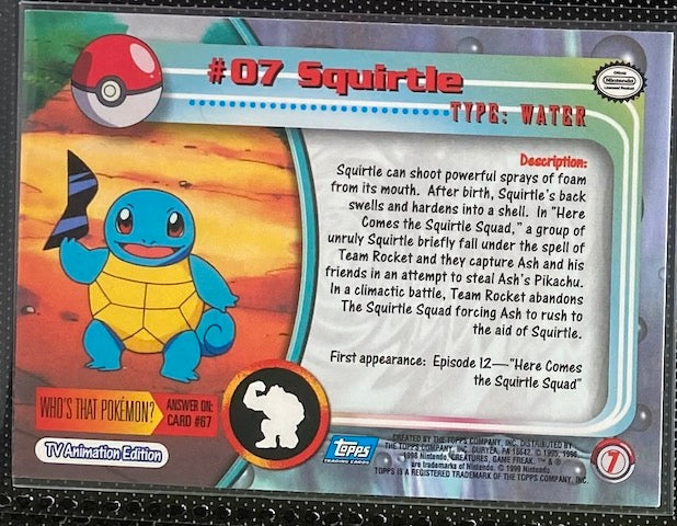 Squirtle (07) [Topps TV Animation Edition Series 1 (First Print)] - for just $1! 