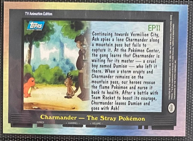 EP11 Charmander - The Stray Pokemon (EP11) [Topps TV Animation Edition Series 2] - for just $3! 