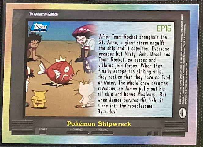 EP16 Pokemon Shipwreck Foil (EP16) [Topps TV Animation Edition Series 2] - for just $3! 