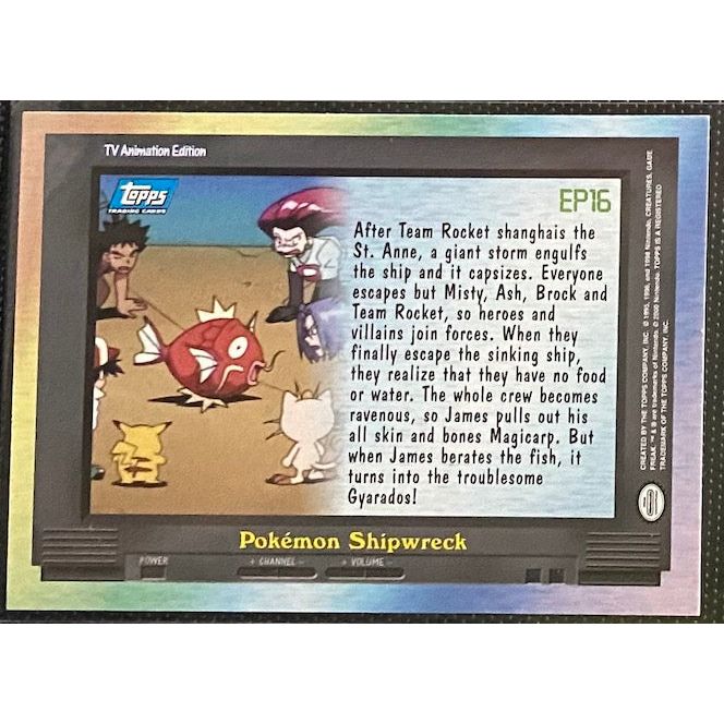 EP16 Pokemon Shipwreck Foil (EP16) [Topps TV Animation Edition Series 2] - Just $3! Shop now at Retro Gaming of Denver