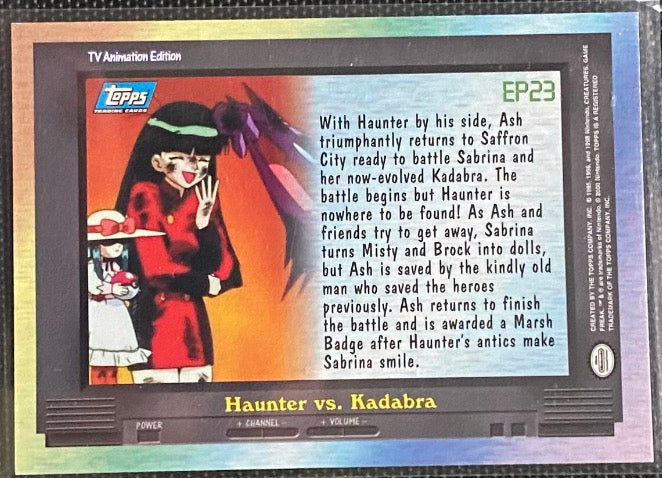 EP23 Haunter vs Kadabra (EP23) [Topps TV Animation Edition Series 2] - for just $1! 