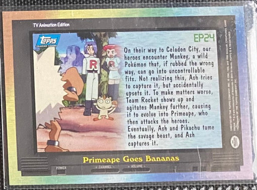 EP24 Primeape Goes Bananas (EP24) [Topps TV Animation Edition Series 2] - for just $1! 