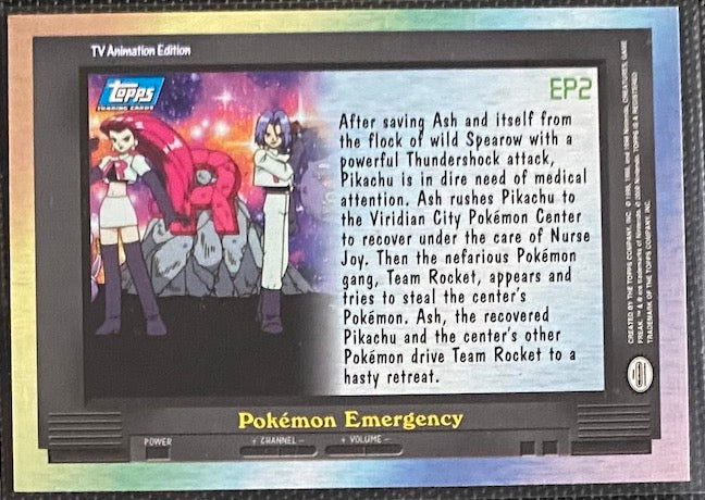 EP2 Pokemon Emergency (EP2) [Topps TV Animation Edition Series 2 ] - for just $2! 