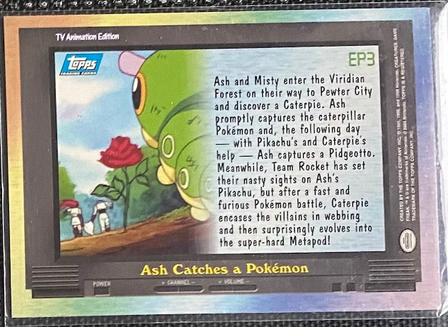 EP3 Ash Catches a Pokemon (EP3) [Topps TV Animation Edition Series 2] - for just $0.50! 