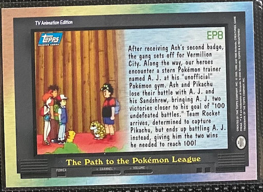 EP8 The Path to the Pokemon League (EP8) [Topps TV Animation Edition Series 2] - for just $1! 