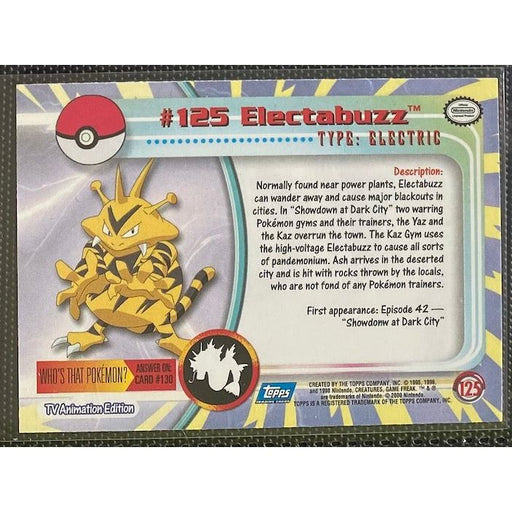 Electabuzz (125) [Topps TV Animation Edition Series 3] - Just $1! Shop now at Retro Gaming of Denver