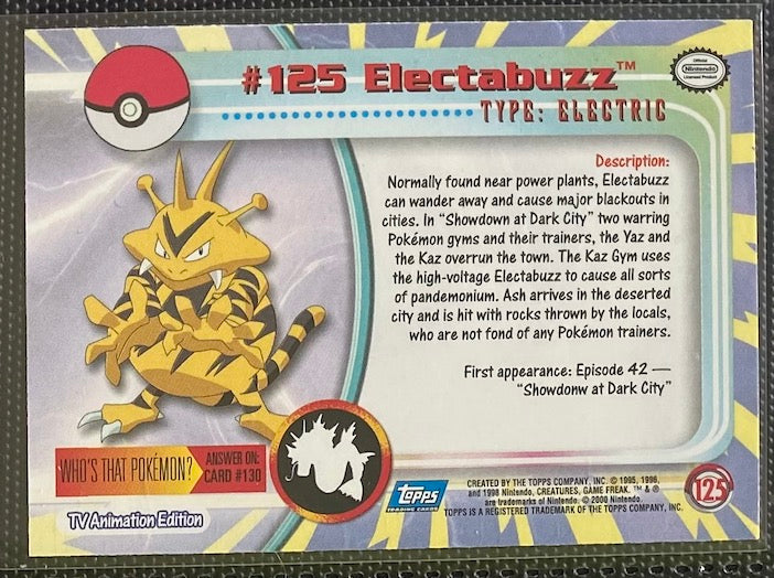 Electabuzz (125) [Topps TV Animation Edition Series 3] - for just $1! 