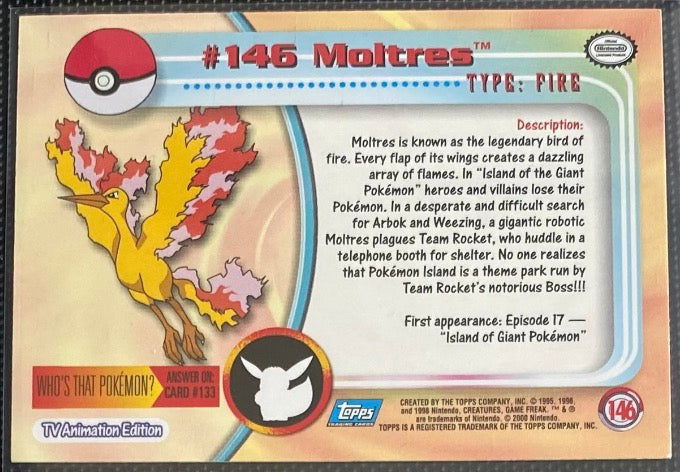 Moltres (146) [Topps TV Animation Edition Series 3] - for just $1! 