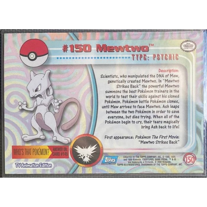 Mewtwo (150) [Topps TV Animation Edition Series 3] - Just $1! Shop now at Retro Gaming of Denver