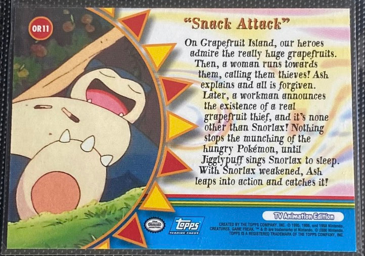 "Snack Attack" Foil (OR11) [Topps TV Animation Edition Series 3] - for just $0.75! 