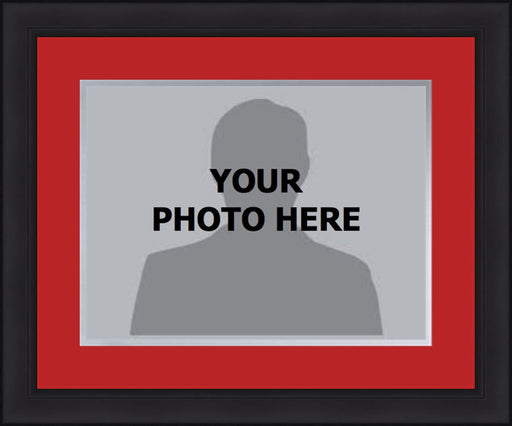 NBA Basketball Photo Picture Frame Kit - Toronto Raptors (Red Matting, Silver Trim) - for just $29.99! 