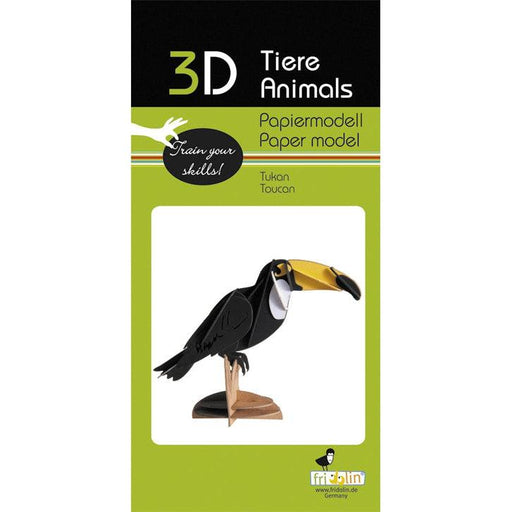 Toucan 3D Cardboard Model Kit Fridolin - for just $5.99! 