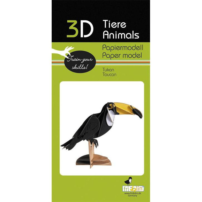 Toucan 3D Cardboard Model Kit Fridolin - for just $5.99! 