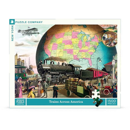 Trains Across America 1500 Piece Jigsaw Puzzle NYPC - for just $31.99! 