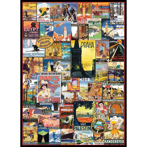 Travel Around the World Vintage Posters 1000 Piece Jigsaw Puzzle Eurographics - for just $19.99! 