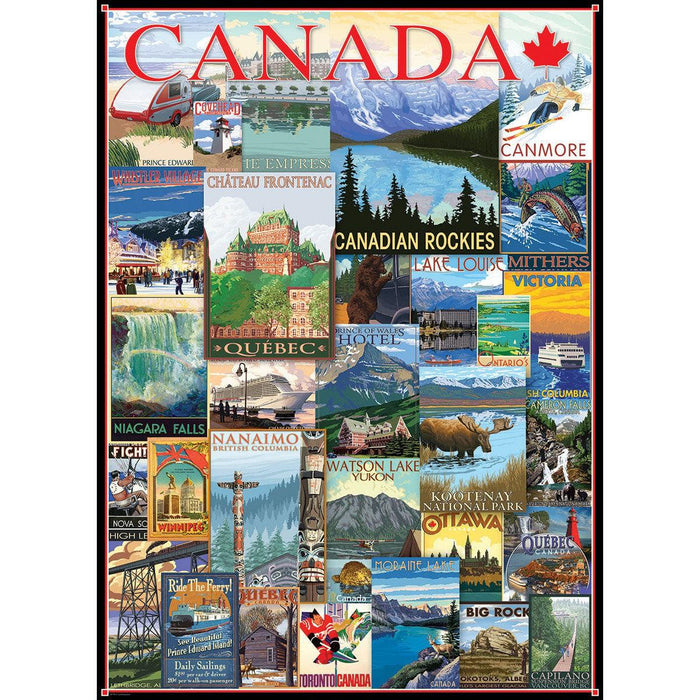 Travel Canada Vintage Posters 1000 Piece Jigsaw Puzzle Eurographics - for just $19.99! 