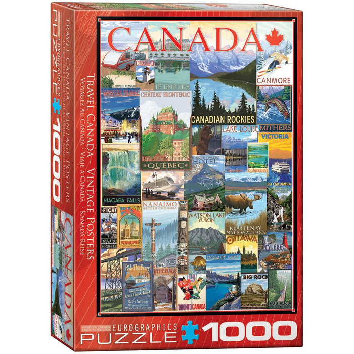 Travel Canada Vintage Posters 1000 Piece Jigsaw Puzzle Eurographics - for just $19.99! 
