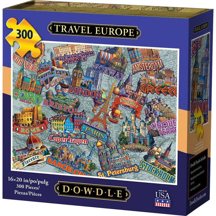 Travel Europe 300 Piece Jigsaw Puzzle Dowdle - for just $19.99! 