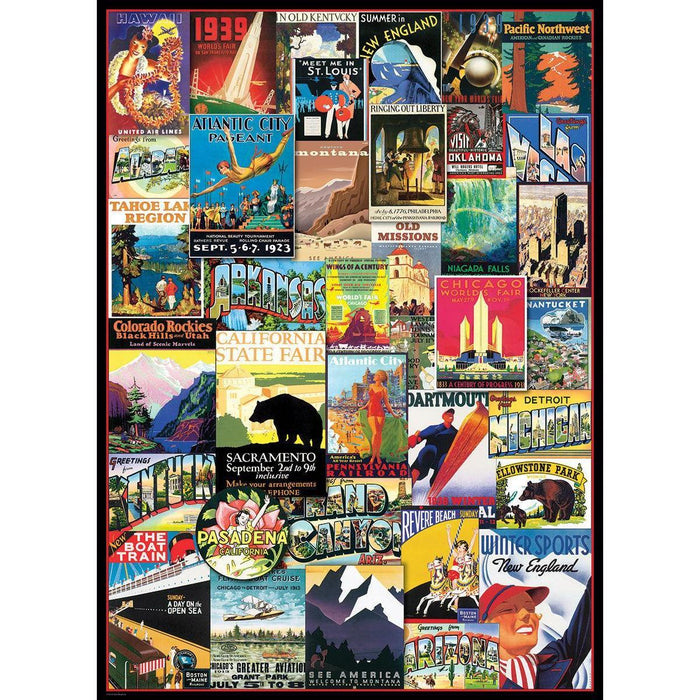Travel USA Vintage Posters 1000 Piece Jigsaw Puzzle Eurographics - for just $19.99! 