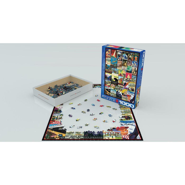 Travel USA Vintage Posters 1000 Piece Jigsaw Puzzle Eurographics - for just $19.99! 