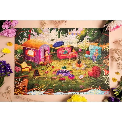 Traveling Cauldron 1000 Piece Premium Jigsaw Puzzle Heol - for just $39.99! 