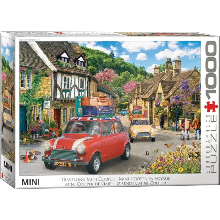 Travelling Mini Cooper 1000 Piece Jigsaw Puzzle Eurographics - for just $21.99! 