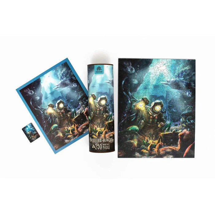 Treasure Hunter 250 Piece Wooden Jigsaw Puzzle Geek Toys - for just $49.99! 
