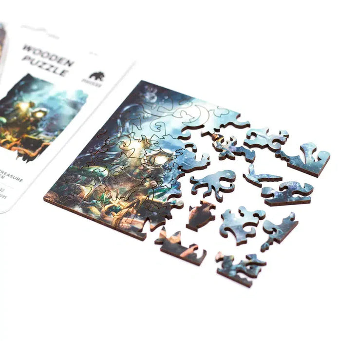 Treasure Hunter 40 Piece Mini Wooden Jigsaw Puzzle Geek Toys - for just $10.99! 
