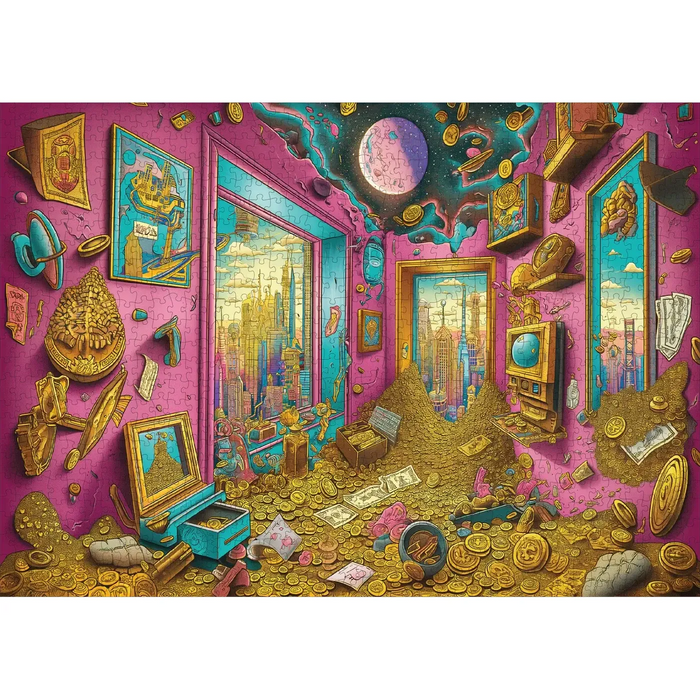 Treasure Trove 1000 Piece Jigsaw Puzzle Trippy - for just $19.99! 