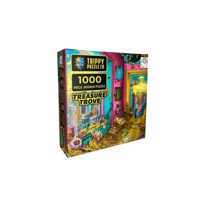Treasure Trove 1000 Piece Jigsaw Puzzle Trippy - for just $19.99! 