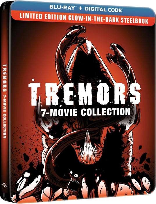 Tremors 7-Film Collection - Limited Edition Glow in the Dark Steelbook (Blu-ray + Digital) - for just $34.99! 