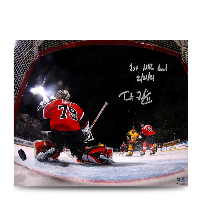 Trent Frederic First NHL Goal Boston Bruins Autographed 11" x 14" Hockey Photo with Inscription - for just $59.99! 