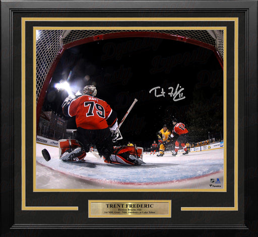 Trent Frederic First NHL Goal Boston Bruins Autographed 11" x 14" Framed Hockey Photo - for just $59! 