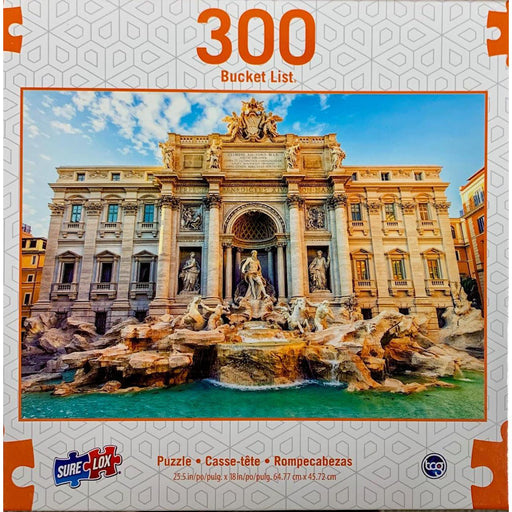 Trevi Fountain Bucket List 300 Piece Jigsaw Puzzle Sure Lox - for just $14.99! 